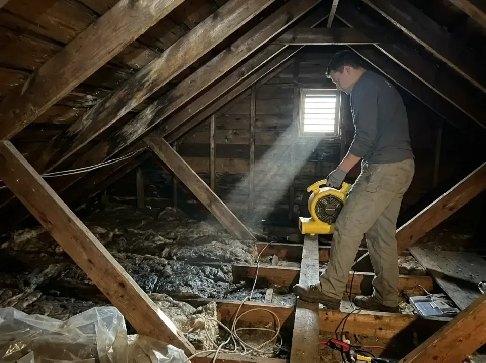 attic-water-damage-drying-proc-007 — frequently asked questions, Emergency Water Extraction & 24/7 Flood Response in Chisago…